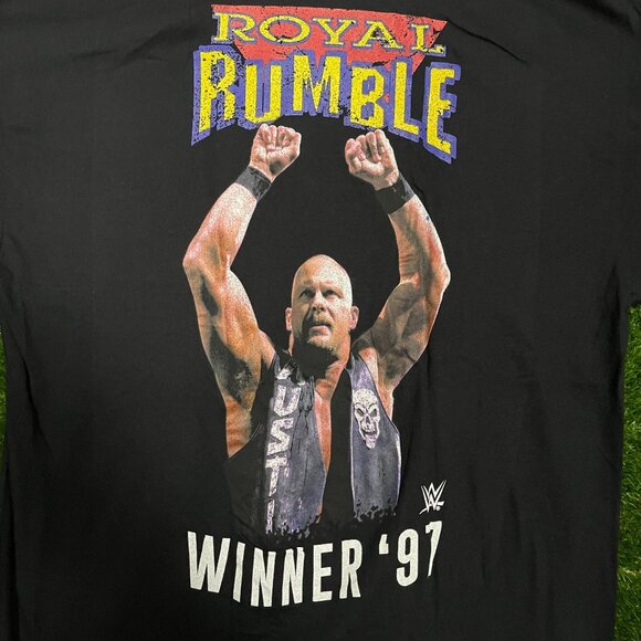 Cold Stone Steve Austin Royal Rumble 1997 Graphic T-shirt size XL - Picture 2 of 5